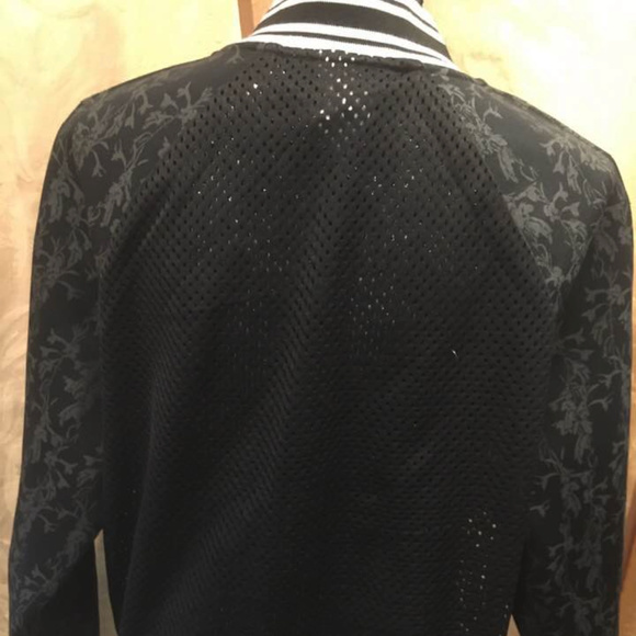Like new Fabletics Bomber Jacket, Black/White, XXL - Picture 2 of 2
